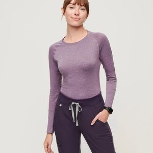 SOLD!!! FIGS limited color violet opal salta top